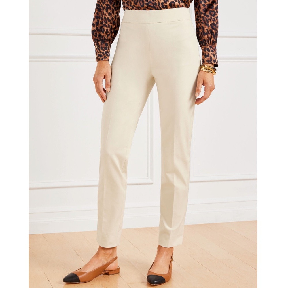 NWT Talbots Chatham Slim Ankle Pants Solid Size 10
